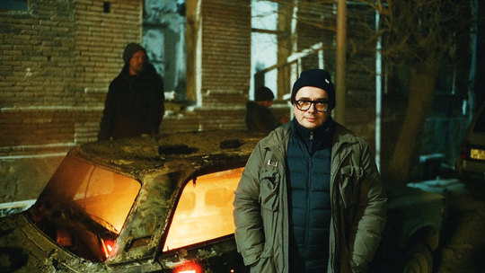 A night shoot on the set of 44