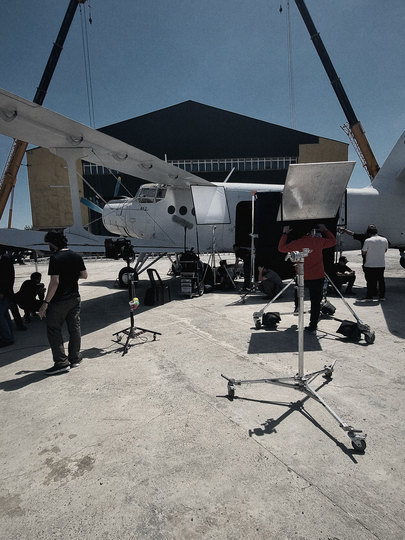 Lighting the aircraft for a scene